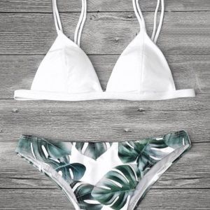 Cami Palm Leaf Print bikini